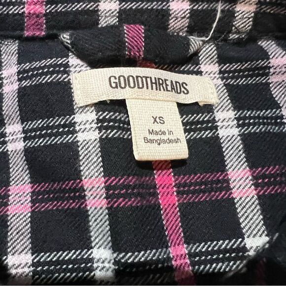 NWT Goodthreads Women's Brushed Flannel Boyfriend Tunic Size XS - Picture 8 of 12